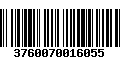 Código de Barras 3760070016055