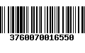 Código de Barras 3760070016550