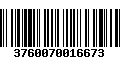 Código de Barras 3760070016673