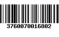 Código de Barras 3760070016802