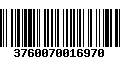 Código de Barras 3760070016970