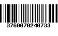 Código de Barras 3760070240733