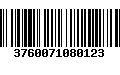 Código de Barras 3760071080123