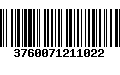 Código de Barras 3760071211022