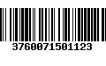 Código de Barras 3760071501123