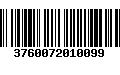 Código de Barras 3760072010099