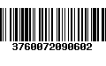 Código de Barras 3760072090602