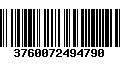 Código de Barras 3760072494790