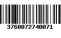 Código de Barras 3760072740071