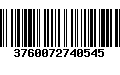 Código de Barras 3760072740545