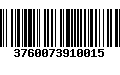 Código de Barras 3760073910015