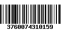 Código de Barras 3760074310159