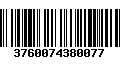 Código de Barras 3760074380077