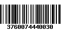 Código de Barras 3760074440030