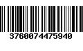 Código de Barras 3760074475940