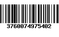 Código de Barras 3760074975402