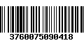 Código de Barras 3760075090418