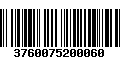 Código de Barras 3760075200060