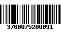 Código de Barras 3760075200091