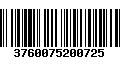 Código de Barras 3760075200725