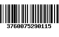 Código de Barras 3760075290115