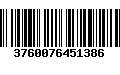 Código de Barras 3760076451386