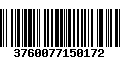 Código de Barras 3760077150172