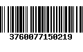 Código de Barras 3760077150219