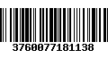 Código de Barras 3760077181138