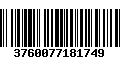 Código de Barras 3760077181749