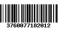 Código de Barras 3760077182012