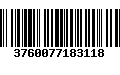 Código de Barras 3760077183118