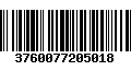 Código de Barras 3760077205018