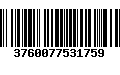 Código de Barras 3760077531759