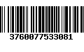 Código de Barras 3760077533081