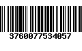 Código de Barras 3760077534057