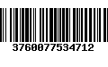 Código de Barras 3760077534712