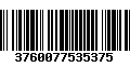 Código de Barras 3760077535375