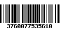 Código de Barras 3760077535610