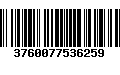 Código de Barras 3760077536259