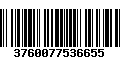 Código de Barras 3760077536655