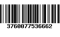 Código de Barras 3760077536662