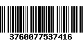 Código de Barras 3760077537416