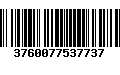 Código de Barras 3760077537737