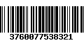 Código de Barras 3760077538321