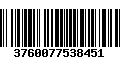 Código de Barras 3760077538451