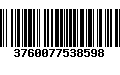 Código de Barras 3760077538598