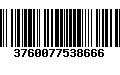 Código de Barras 3760077538666