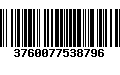 Código de Barras 3760077538796