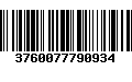 Código de Barras 3760077790934